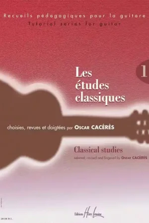 Commandez dès aujourd'hui - Lemoine Caceres - Études Classiques Vol.1 - Guitare