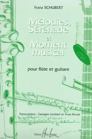 À ne pas manquer | Lemoine Schubert - Mélodies Sérénade Moment... - Flûte Et Guitare