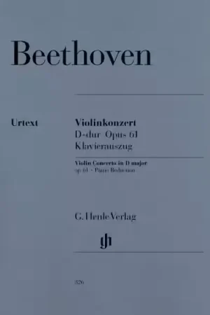 Disponible maintenant | Henle Verlag Beethoven L.V. - Concerto D Major Op. 61 For Violin And Orchestra