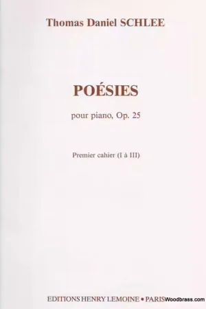 En stock - Lemoine Schlee Thomas Daniel - Poesies I Op.25 - Piano