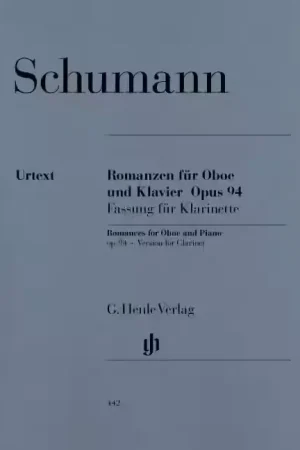 Paiement sécurisé | Henle Verlag Schumann R. - Romances For Oboe (or Violin Or Clarinet) And Piano Op. 94 (version For Clarinet)