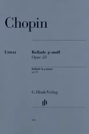 Disponible dès maintenant | Henle Verlag Chopin F. - Ballade G Minor Op. 23