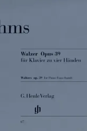 Nouveauté - Henle Verlag BRAHMS J. - WALTZES OP. 39