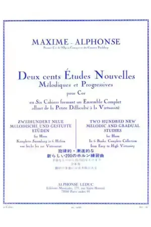 Leduc MAXIME-alphonse - 200 Etudes Nouvelles Vol.2 - Cor - Nouveau