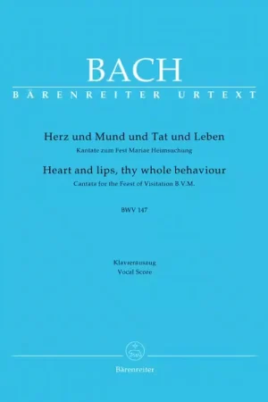 Barenreiter J.S. - Herz Und Mund Und Tat Und Leben Kate Bwv 147 - Ch Piano - Derniers exemplaires