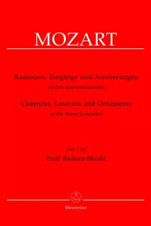 Barenreiter BADURA-skoda Paul - Cadences et Introductions Aux Concertos Pour Piano De W.a. Mozart - Piano | Se termine bientôt