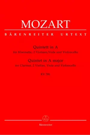Offre à durée limitée | Barenreiter Moz W.A. - Quintette En La Majeur Kv 581 - Clarinette 2 Violons Alto Violoncelle