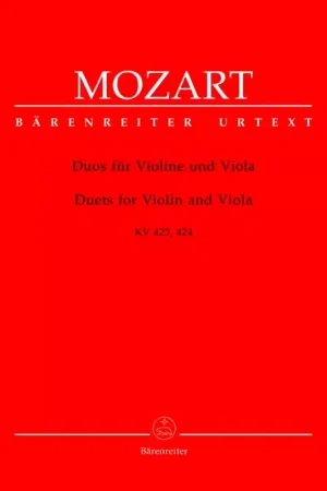 Disponible maintenant - Barenreiter Moz W.A. - Duos Kv 423 424 - Violon Alto