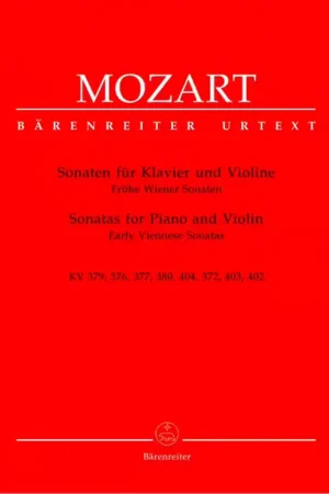 Barenreiter Moz W.A. - Premieres Sonates Viennoises - Violon Piano | Expédition immédiate