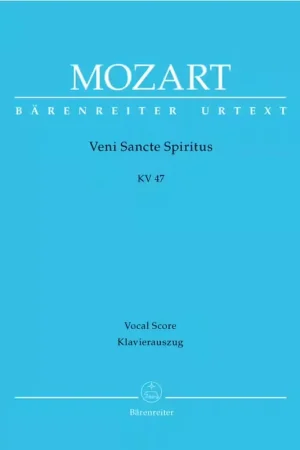 Très demandé | Barenreiter Moz W.A. - Veni Sancti Spiritus Kv 47 - Reduction Ch Piano