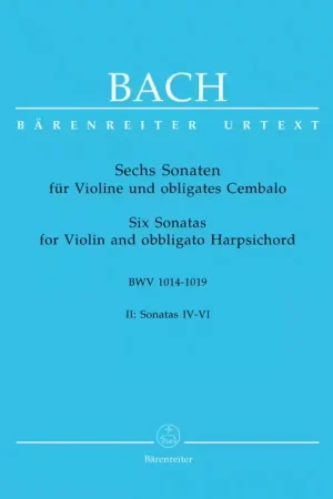 Barenreiter J.S. - 6 Sonates Vol.2 Bwv 1017 1018 1019 - Violon Clavecin - Bientôt épuisé