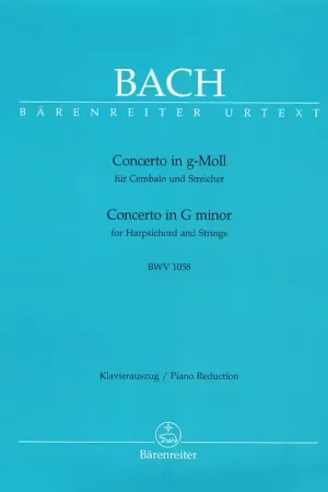 Recommandé - Barenreiter Bach J.S. - Concerto N°7 En Sol Mineur Pour Clavecin et Cordes BWV 1058 - Clavecin