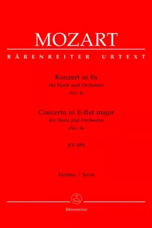 Barenreiter MOZART W.A. - CONCERTO N°4 EN MIB MAJEUR KV 495 POUR COR ET ORCHESTRE - CONDUCTEUR | Plus que quelques articles