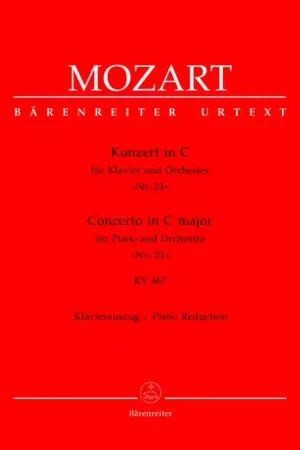 Barenreiter Mozart W.a. - Concerto N°21 En Do Majeur Pour Piano et Orchestre KV467 - Reduction Piano | Achetez dès aujourd'hui
