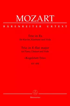 Nouveau en boutique | Barenreiter Moz W.A. - Trio Des Quilles En Mib Majeur Kv 498 - Piano Clarinette Alto