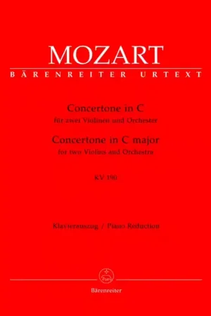 Très populaire | Barenreiter Moz W.A. - Concertone En Do Majeur Pour 2 Violons Et Orchestre Kv 190(166B,Kv6:186)