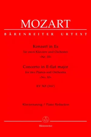 Prix doux - Barenreiter Mozart W.a. - Concerto N°10 En Mib Majeur KV 365 (316a) - 2 Pianos