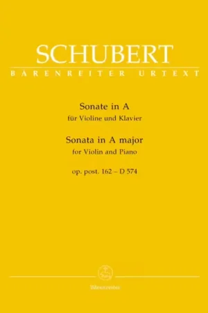 Remise | Barenreiter Schubert Franz - Sonata For Violin & Piano A Major Op. Post. 162 D 574