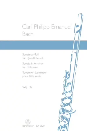 Vente flash - Barenreiter Bach C.p.e. - Sonate Fur Flote Solo A-moll WQ 132 - Flute