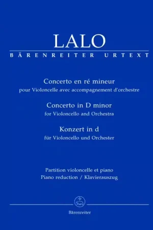 Barenreiter Lalo Edouard - Concerto En Re Mineur - Violoncelle Piano | Soldes