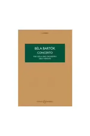 Derniers jours | Boosey & Hawkes Bartok B. - Viola Concerto Op.posth. - Score