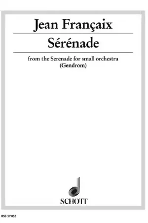 Prix usine | Schott Françaix - Sérénade - Violoncelle et Piano