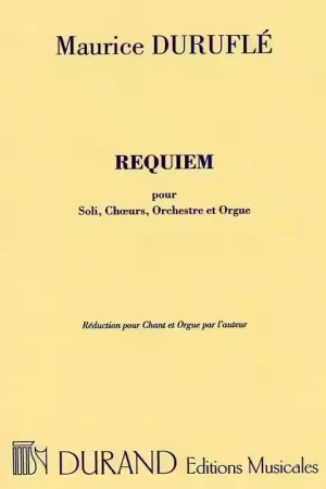 Prix choc - Durand Durufle M. - Requiem Op 9 Pour - Soli Choeurs Et Orchestre