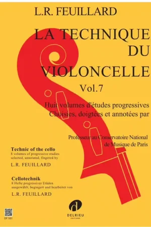Edition Delrieu Feuillard - La Technique Du Violoncelle Vol.7 - Prix malin