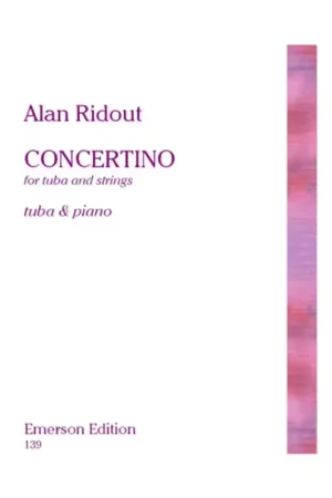 Derniers exemplaires | Emerson Ridout Alan - Concertino For Tuba - Tuba & Piano