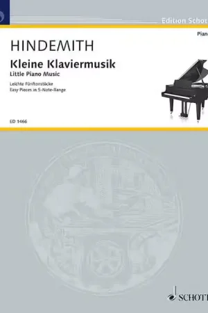 Très bien noté - Schott Hindemith - Little Piano Music Op. 45/4 - Piano