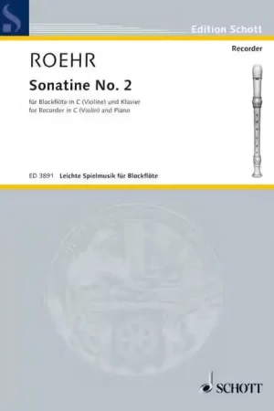 Direct usine | Schott Roehr - Sonatine - Soprano Flute A Bec (violon) et Piano