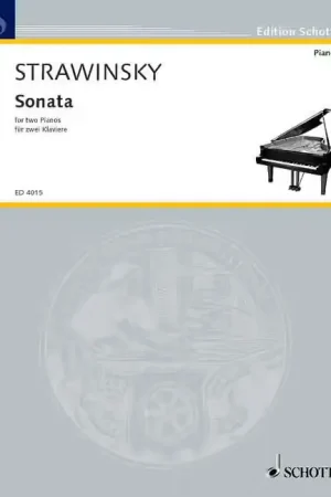 Nouveauté - Schott Stravinsky - Sonate - 2 Pianos (4 Hets)