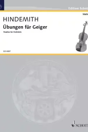 Disponible maintenant | Schott Hindemith - Studies For Violinists - Violon