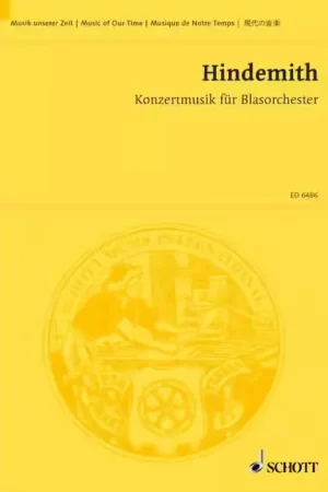Fin de série - Schott Hindemith - Concert Music Op. 41 - Wind Bet