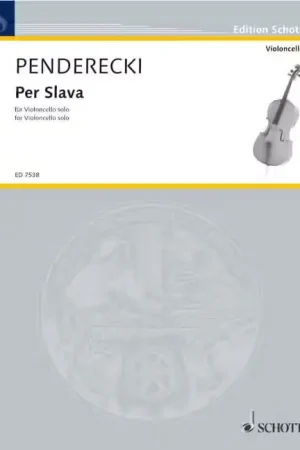 Schott Penderecki - Per Slava - Violoncelle - Petit prix