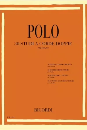 Tendance | Ricordi Polo E. - 30 Etudes A Cordes Doubles - Violon