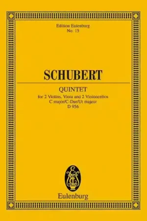 Expédition rapide - Eulenburg Schubert - Quatour À Cordes Ut Majeur Op. 163 D 956 - 2 Violons Alto 2 Violoncelles