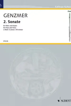 Produit phare - Schott Genzmer - 2ème Sonate Mi Mineur Gewv 223 - Flute et Piano