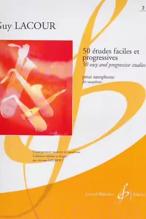 Billaudot 50 Études Faciles Pour Saxophone Vol.2 - Lacour - Recommandé
