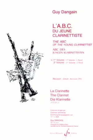 Nouveau au catalogue - Billaudot L'Abc Du Jeune Clarinettiste Vol.1 - Dangain