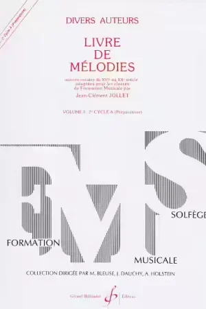 Billaudot Jollet JEAN-clement - Livre De Mélodies Vol.3 - Super prix