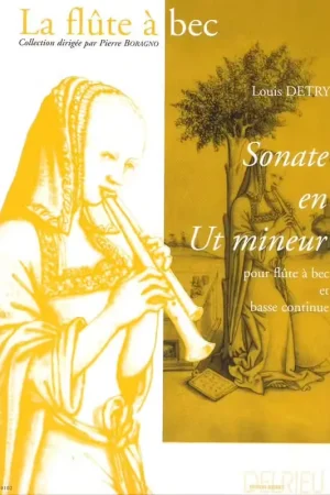 Jusqu'à épuisement des stocks | Edition Delrieu Detry Louis - Sonate En Ut Min. - Flute A Bec Bc