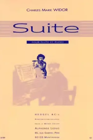 Heugel Widor CHARLES-marie - Suite Pour Flute et Piano - Meilleur prix