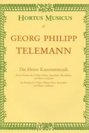 Barenreiter Telemann G.P. - Die Kleine Kammermusik 6 Pitas - Promo exceptionnelle