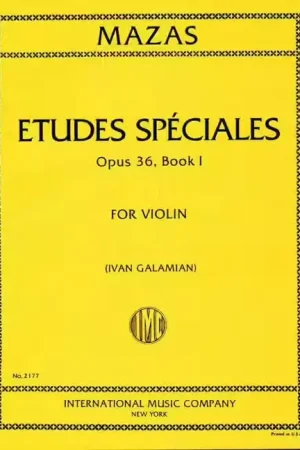 Offre exclusive - IMC Mazas - Etudes Speciales Op.36/1 - Violon