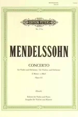Nouveauté - Edition Peters Mendelssohn Felix - Violin Concerto In E Min Op.64 - Violin And Piano