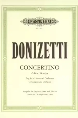 Haute qualité - Edition Peters Donizetti Gaetano - Concertino - Cor Anglais