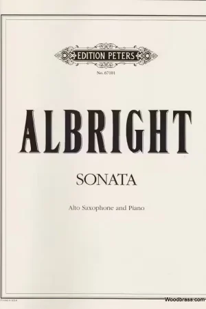 Incontournable | Edition Peters Albright William - Sonata - Alto Sax And Piano