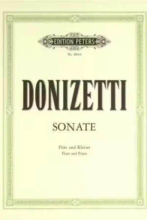 Edition Peters Donizetti Gaetano - Flute Sonata In C - Vente flash