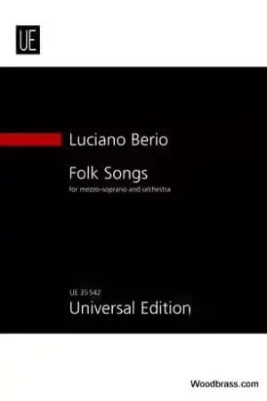 Se termine bientôt - Universal Edition Berio Luciano - Folk Songs